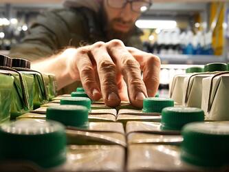 Man choosing carton